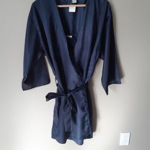 La Senza vintage sleepwear lingerie 2 piece sets. Navy blue. Size Medium…